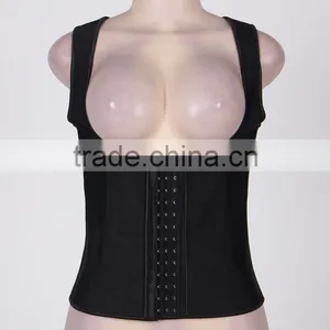 Factory Directly Hot Wholesale 4 Steel Bones Latex Corset Girdle Vest Waist Trainer Body Shaper thumbnail-5
