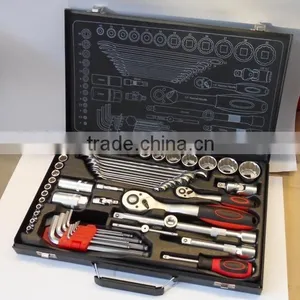56pcs Socket & Tool Kit With Metal Case thumbnail-1