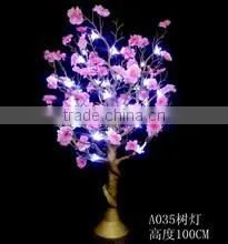 Elegant Fashion Golden Color Plastic Artificial Manzanita Tree Wedding Table Centerpiece Tree thumbnail-1
