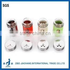 Glass Herbs and Spices Bottle With Stainless Steel Caps thumbnail-1