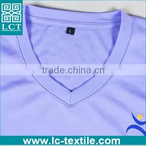 LCTN1785 Cheap Promotional V-neck 95% Cotton 5% Elastane t Shirt thumbnail-3