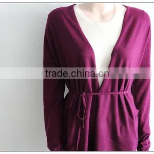 V Neck Cashmere Cardigans thumbnail-1