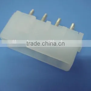 5.08mm Pitch Vertical PCB Mounting Orientation Wire to Board Pin Header Connector TE 4 Pin Connector Tyco 350424-1 thumbnail-2