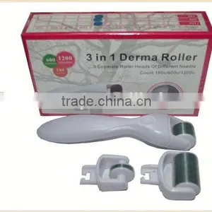 Changeable Heads 2015 Super Skin Roller &Great 3 in 1 Medical Grade Derma Roller &micro Needle Roller DER100192,600,1200pins thumbnail-2