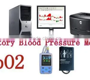 24 Hours SpO2 Color LCD ABPM Ambulatory Blood Pressure Monitoring Manufacturer thumbnail-1