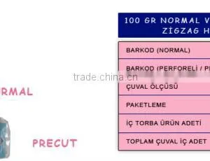 Normal Or Perforated (Precut) Zig Zag Cotton Wool 100 Gram thumbnail-1