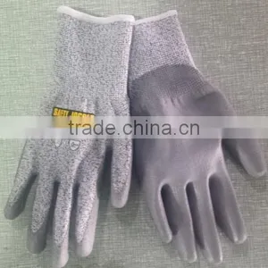 RED HPPE CUT RESISTANT HAND GLOVE thumbnail-4