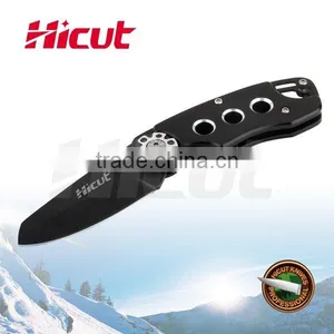 Black Coating Blade Liner Lock Folding Knife, Camping Knife With Clip thumbnail-1