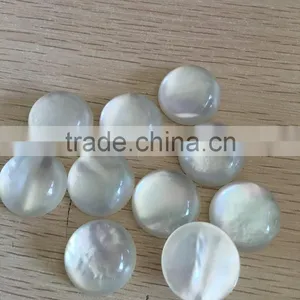 White Mop Cabochons With Epoxy Resin thumbnail-2