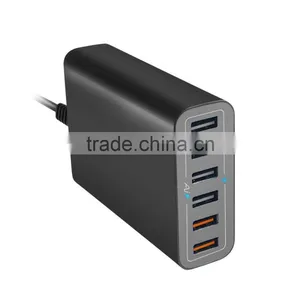 40W 5V 8A 5 Ports USB Charger,home Charger,travel Charger,wall Charger,For IPhone6 IPad Samsung Smart Phone Black USB Charger thumbnail-3