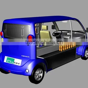 48V4.2KW 2 Seats Electric Mobile Street Food Vending Cart Beverage Vending Cart for Sale thumbnail-1