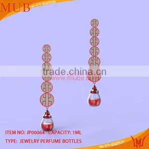 Glass Jewelry Chinese Coin Shape Earring Glass Bottle thumbnail-1
