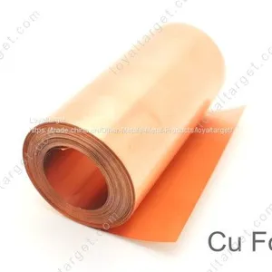 Electroplate 0.1-5mm 99.999% Pure Copper Cu Foil thumbnail-1