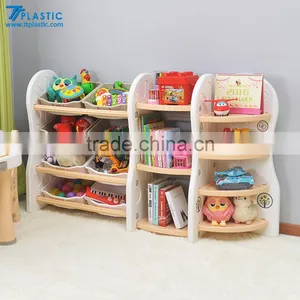 Cute Children's the Plastic Bookshelf/storage Rack Shelf/bookcase Furniture thumbnail-1