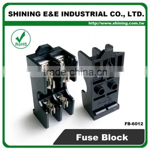 FB-6012 6x30mm Glass Fuse 600V 15A 2 Way Panel Mounted Fuse Box thumbnail-3