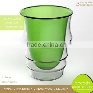 DBG-A14-100 100ml Popular Borosilicate Glass Clear Double Wall Glass Cup thumbnail-5