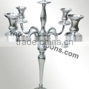 Cheap Aluminum Silver Candelabra thumbnail-2
