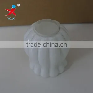 Shiny Opal Glass Lampshades With Lines/OEM Service For Blown Lampshades thumbnail-2