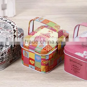 Canisters Wholesale Washing Products Tin Cans Handle Tin Box thumbnail-1