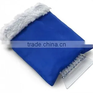 Car Cleaning Plastic Oxford Cloth Ice Scraper With Glove (RSAA-12) thumbnail-1