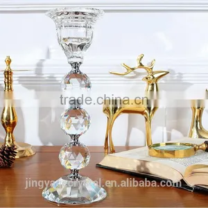 2016 Newest Glass Crystal Candlestick Centerpieces thumbnail-1