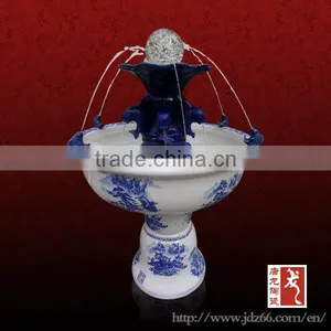Wonderful Ceramic Double-level Fountain Air Humidifier Good for Garden Water Fountains thumbnail-1