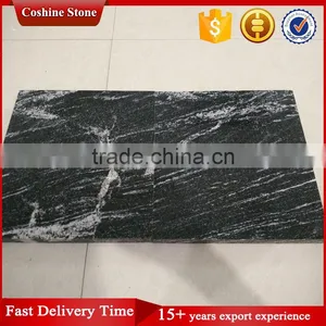 Polished and Flamed Iron Snow White Black Lactea Granite Tiles thumbnail-2