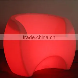 Graphic Design Lighted Led Cube Chair Outdoor Seating thumbnail-1