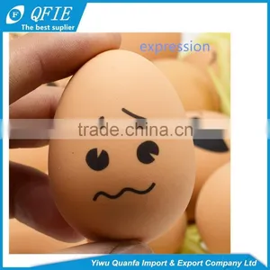 Wholesale Funny 60 Grams Lifelike Soft Rubber Emotional Face Egg Stress Ball Toy for Pets thumbnail-3