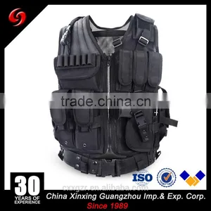 Black/camo Multi-pocket Army and Military Equipment Vest Tactical Gear Vest thumbnail-2