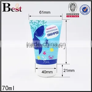 70ml Small Cute Blue Wholesale Perfume Cosmetic Plastic Tube With White Plastic Cap thumbnail-5