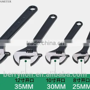 Berrylion 15"/375mm Adjustable Wrench Black Polished Adjustable Wrench thumbnail-1