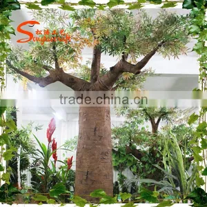 Customized Large Outdoor Artificial Trees Artificial Baobab Tree Fiberglass Artificial Tree thumbnail-1