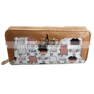 Europe Fancy Trendy Long PU Leather Ladies Wallets and Purses thumbnail-3