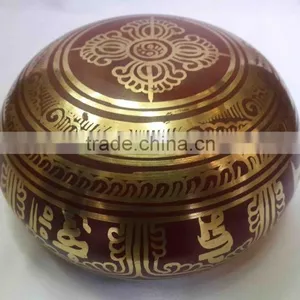 Best Selling Symbolic Colored Tibetan Meditation Healing Singing Bowl thumbnail-5