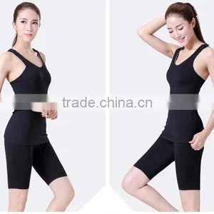 Solid Color Nylon Elastane Yoga Wear Yoga Suits Yoga Sets thumbnail-1
