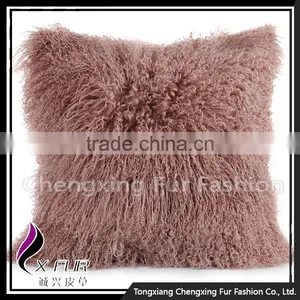 CX-D-04Q Wholesale Decorative Personalized Sheep Fur Cushion Cover thumbnail-2