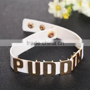 Hot Women Black Choker Collars Leather Puddin Necklace thumbnail-2