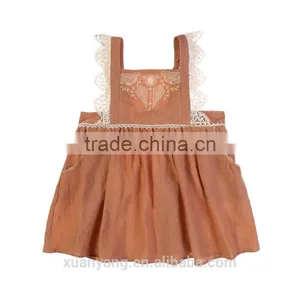 2017 Wholesale Kids Frocks Party White Flower Girl Dress Boutique Clothing New Model Girl Dress thumbnail-1