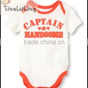 Fashion New Baby Captain American Letter Printed Rompers Baby Jumpsuits Infant Clothes thumbnail-1