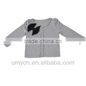 2014 New Girl's Two-stone Bowknot Bead Girl Sweater 12 Years thumbnail-1