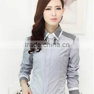 Wholesale EXW Price Ladies Blouses and Tops Ladies Formal Shirts Patterns thumbnail-6