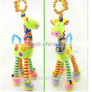 Baby Crib Stroller Rattle Plush Toy Plush Newborn Baby Hanging Ring Bell for Bed thumbnail-4