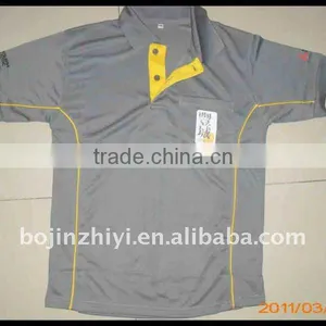 Custom Yellow Grey Made Polo T-shirt thumbnail-1