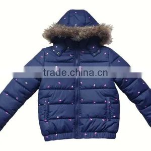 Padded Fur Hood Winter Jacket for Kids Brand Shishi Factory Supplier thumbnail-1