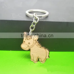 DIY Horse Wood Keychains Cheap Custom Carving Wood Craft thumbnail-1