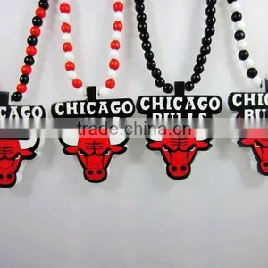 Gets Good Wood Acrylic Necklaces Bead Chain Necklace thumbnail-1