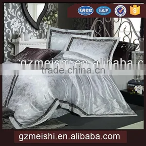 Silk-cotton Fabric Jacquard and Embroidery Home Using Bedding Set for Wholesale thumbnail-1
