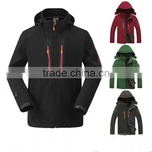 Fashion Men Jackets Outdoor Fleece Windproof With Hood thumbnail-3