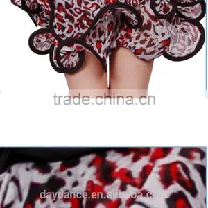 Children Girls Practice Latin Dance Dress Kids Leopard Sexy Vest Skirt Suit thumbnail-4